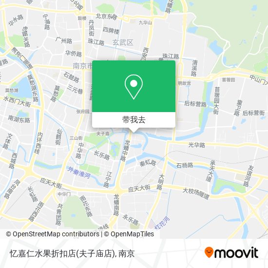 忆嘉仁水果折扣店(夫子庙店)地图