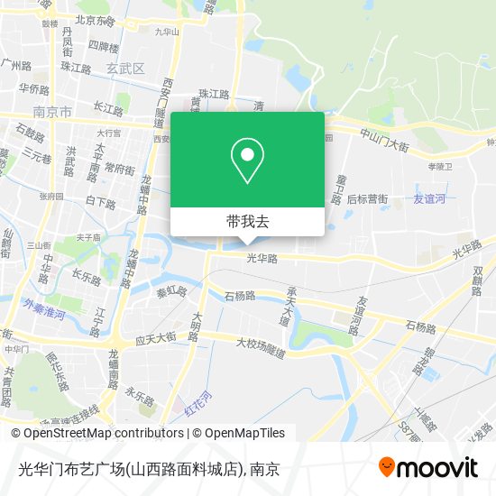 光华门布艺广场(山西路面料城店)地图