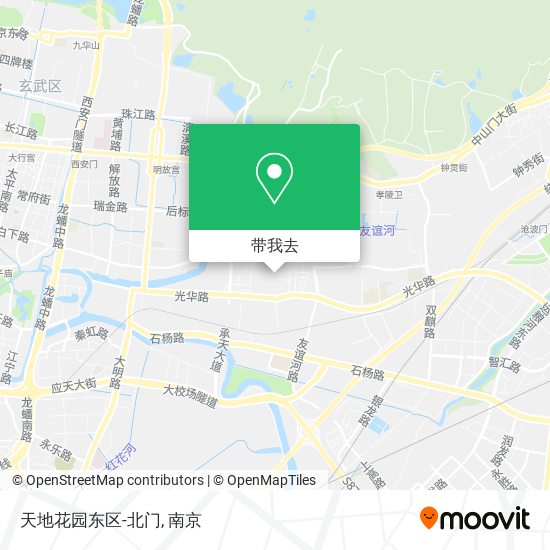 天地花园东区-北门地图