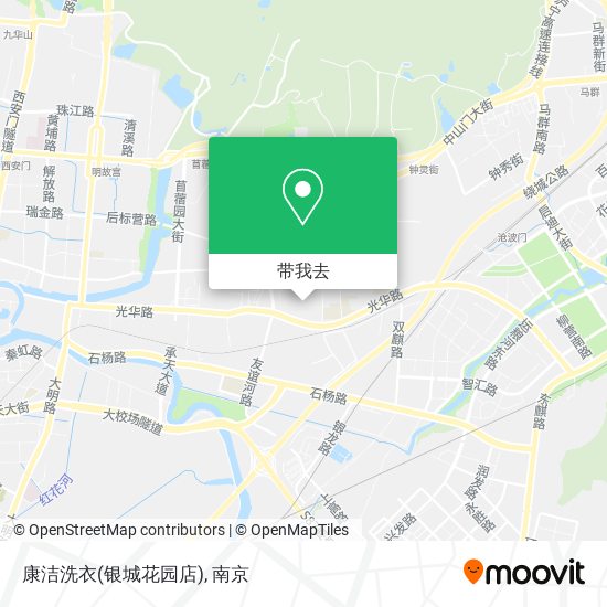 康洁洗衣(银城花园店)地图