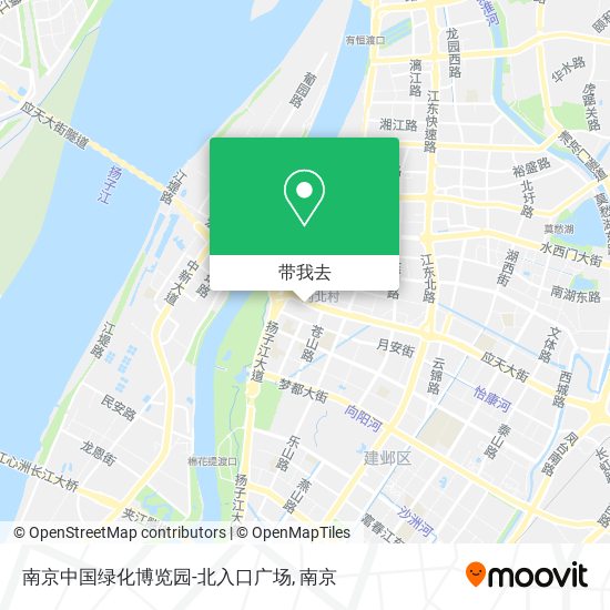 南京中国绿化博览园-北入口广场地图