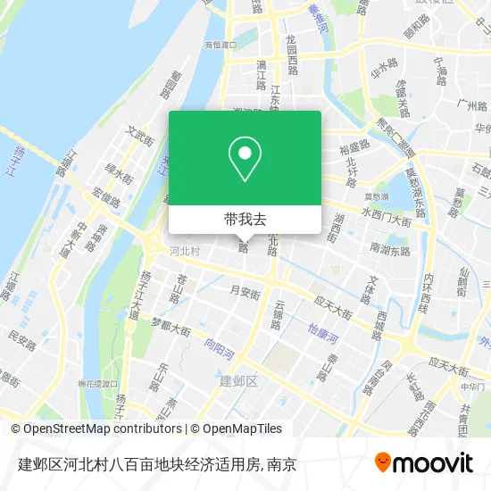 建邺区河北村八百亩地块经济适用房地图
