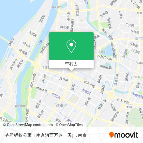卉雅蚂蚁公寓（南京河西万达一店）地图