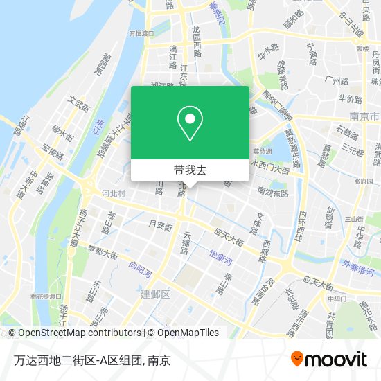 万达西地二街区-A区组团地图