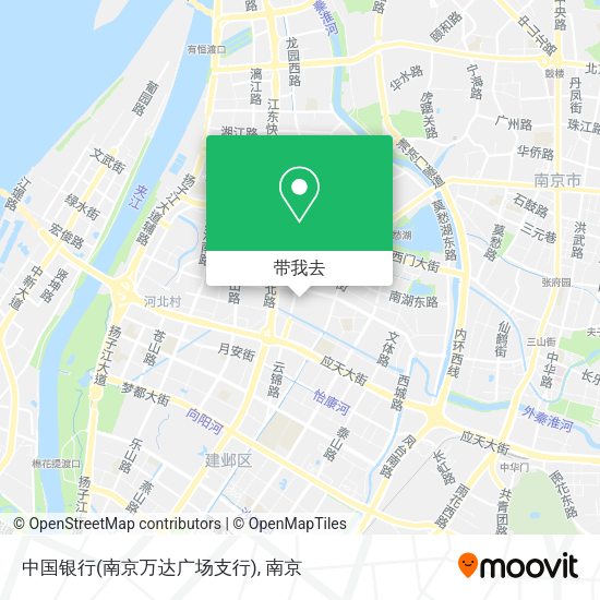 中国银行(南京万达广场支行)地图