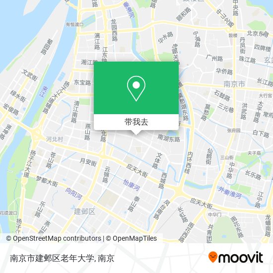 南京市建邺区老年大学地图