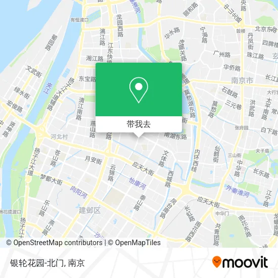 银轮花园-北门地图