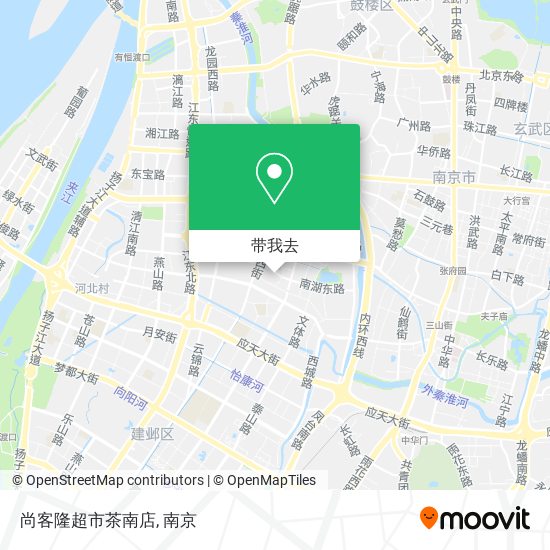 尚客隆超市茶南店地图