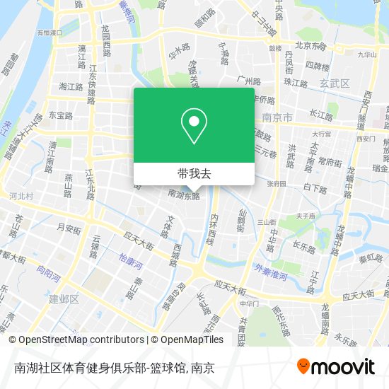 南湖社区体育健身俱乐部-篮球馆地图
