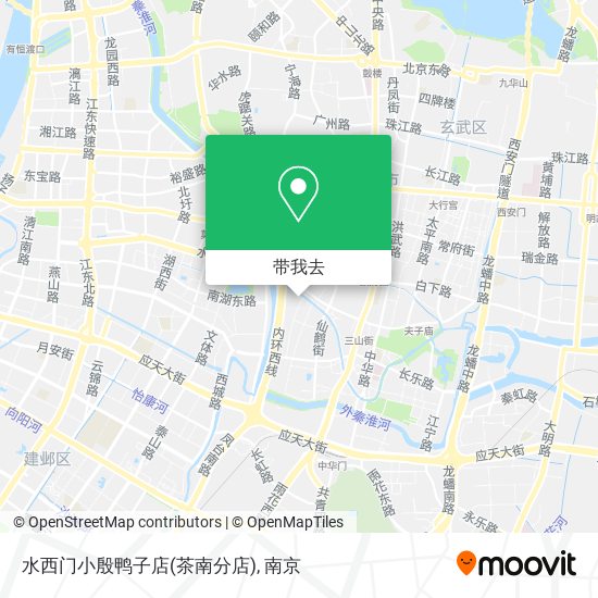 水西门小殷鸭子店(茶南分店)地图
