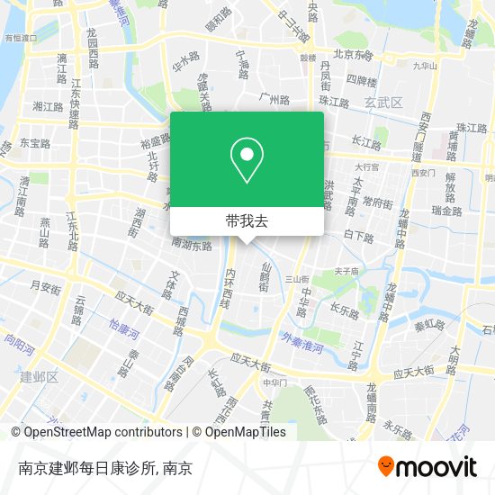 南京建邺每日康诊所地图