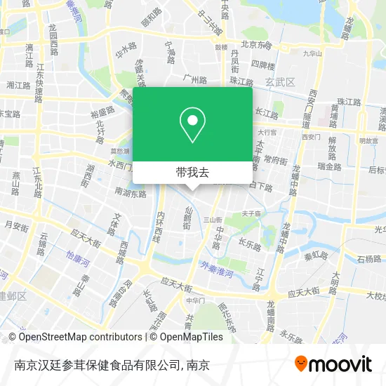 南京汉廷参茸保健食品有限公司地图