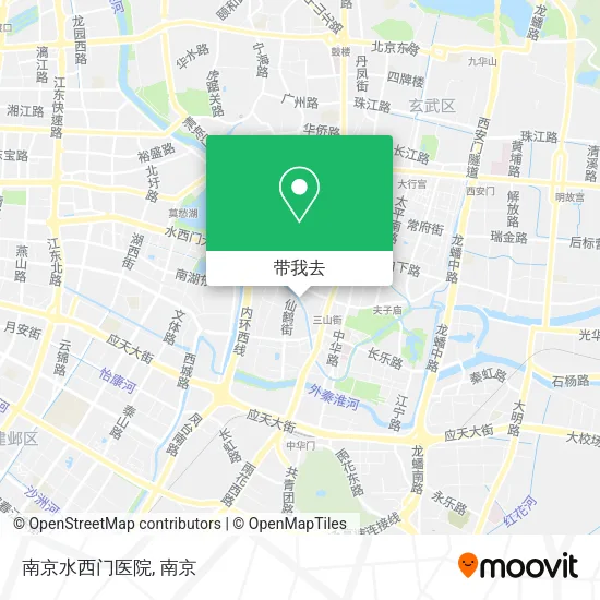 南京水西门医院地图