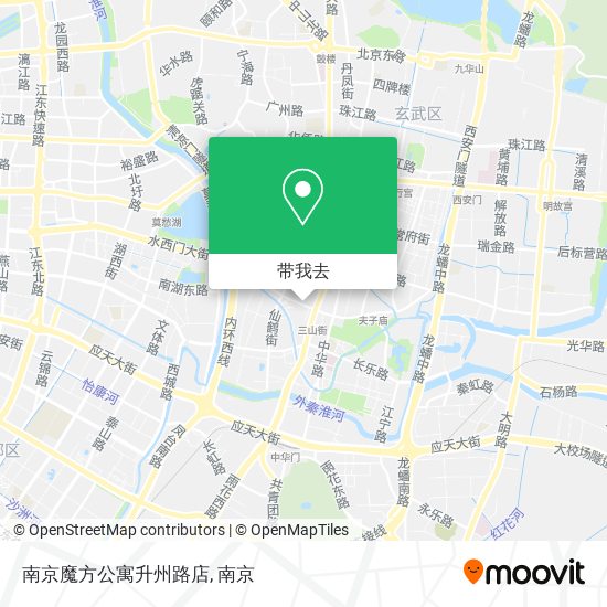 南京魔方公寓升州路店地图