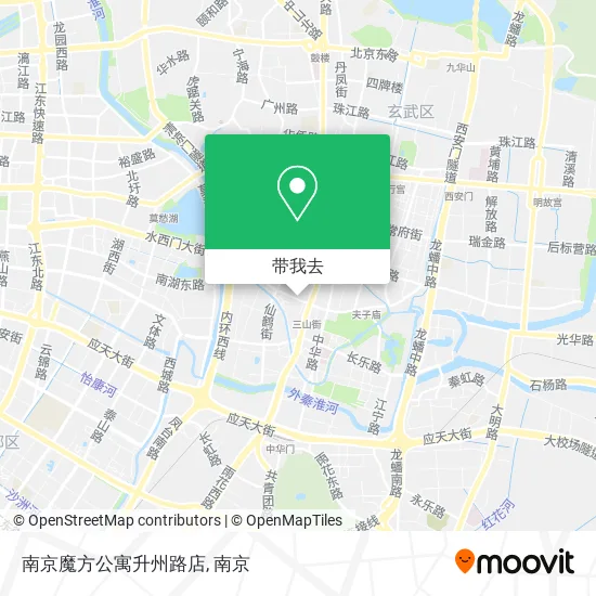 南京魔方公寓升州路店地图