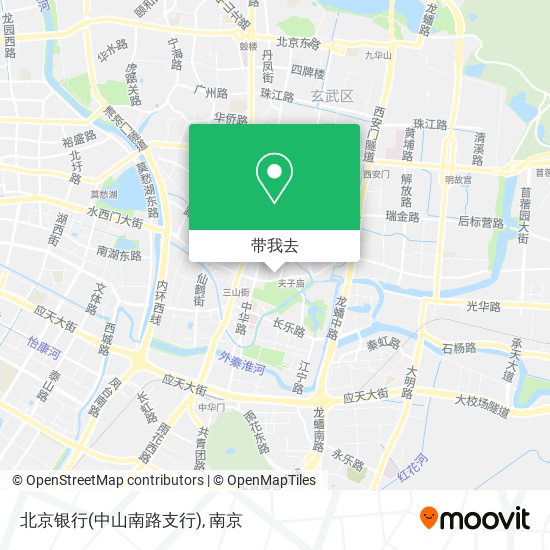 北京银行(中山南路支行)地图