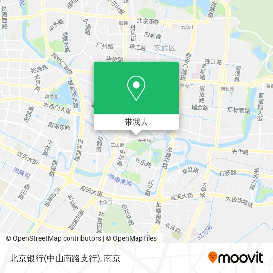 北京银行(中山南路支行)地图