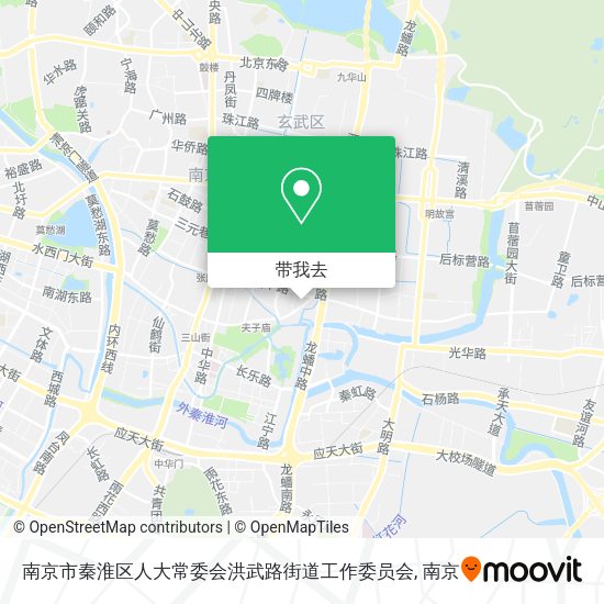 南京市秦淮区人大常委会洪武路街道工作委员会地图