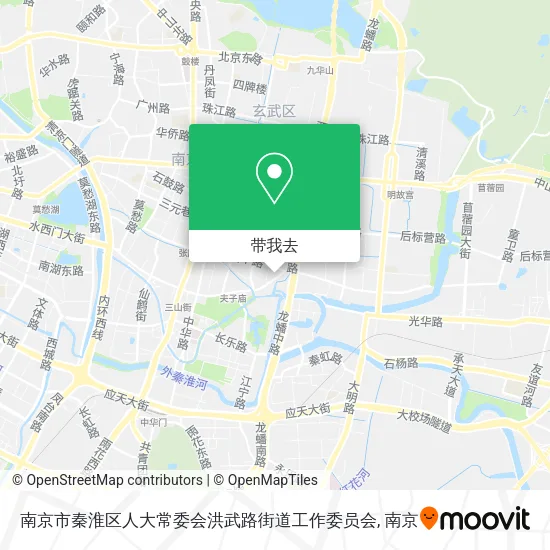 南京市秦淮区人大常委会洪武路街道工作委员会地图