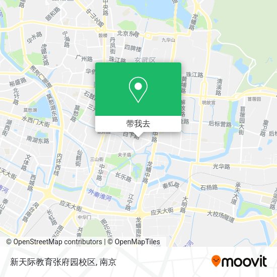 新天际教育张府园校区地图