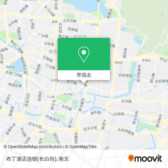 布丁酒店连锁(长白街)地图