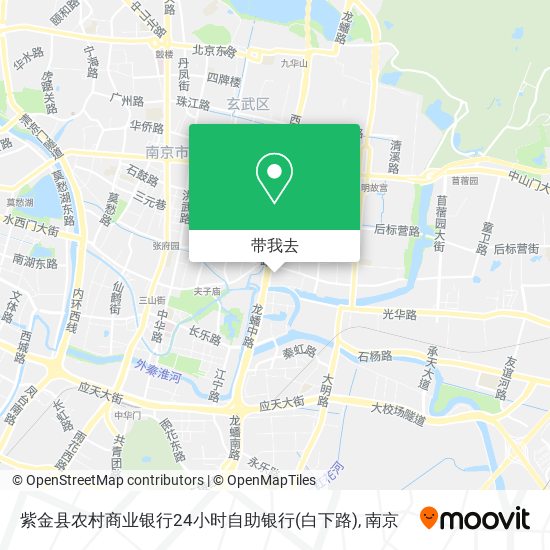 紫金县农村商业银行24小时自助银行(白下路)地图