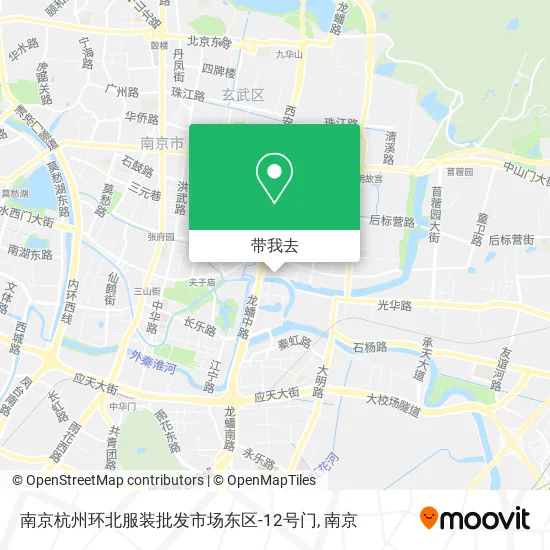 南京杭州环北服装批发市场东区-12号门地图