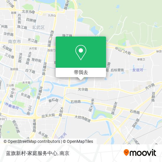 蓝旗新村-家庭服务中心地图