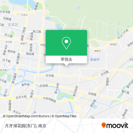 月牙湖花园(东门)地图