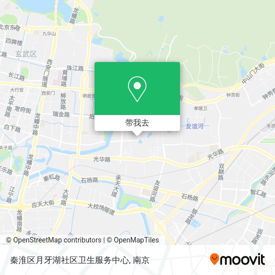 秦淮区月牙湖社区卫生服务中心地图