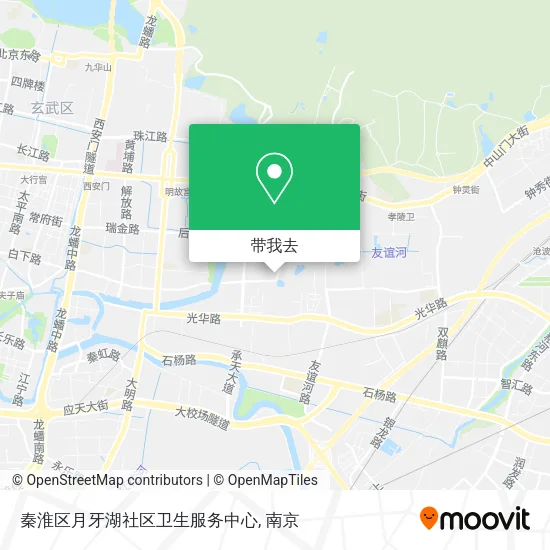 秦淮区月牙湖社区卫生服务中心地图