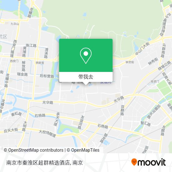 南京市秦淮区超群精选酒店地图