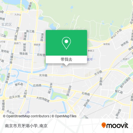 南京市月牙湖小学地图