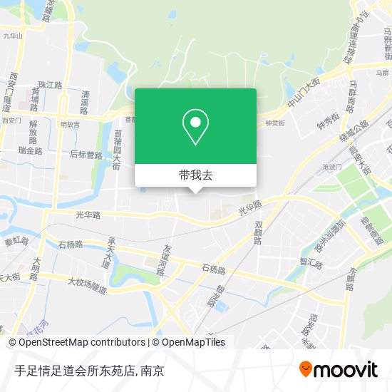 手足情足道会所东苑店地图