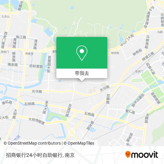 招商银行24小时自助银行地图