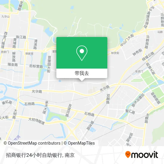 招商银行24小时自助银行地图