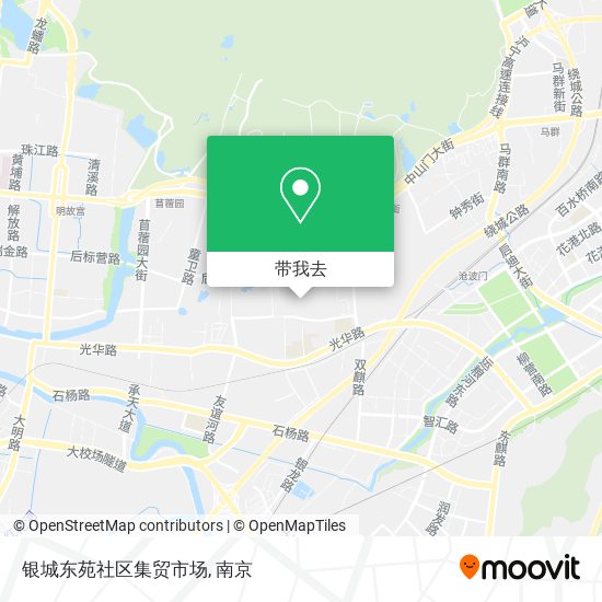 银城东苑社区集贸市场地图