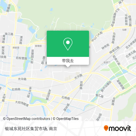 银城东苑社区集贸市场地图