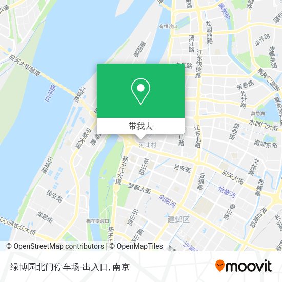 绿博园北门停车场-出入口地图