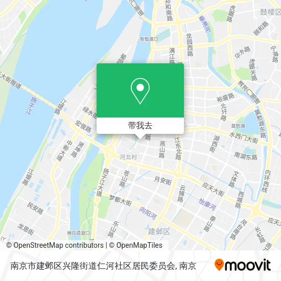 南京市建邺区兴隆街道仁河社区居民委员会地图