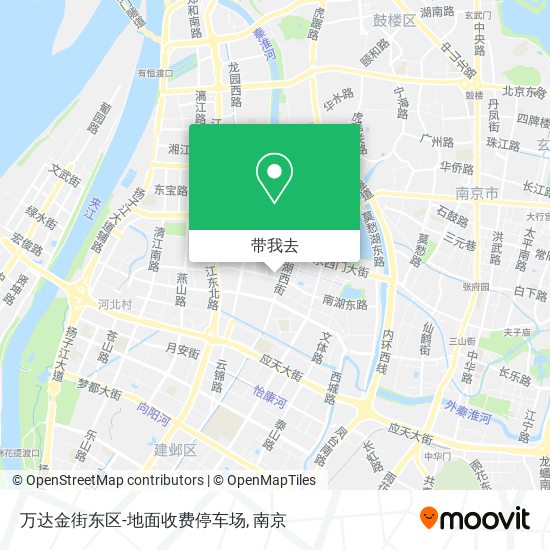 万达金街东区-地面收费停车场地图