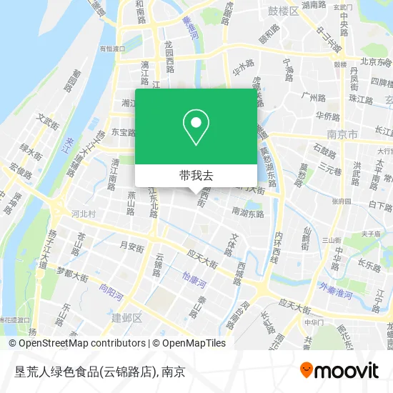垦荒人绿色食品(云锦路店)地图