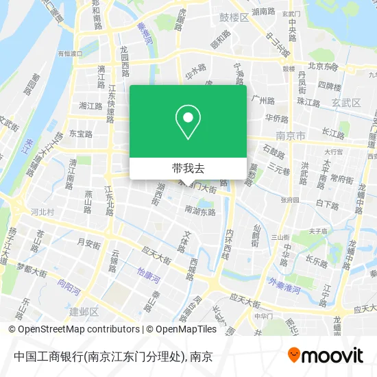 中国工商银行(南京江东门分理处)地图