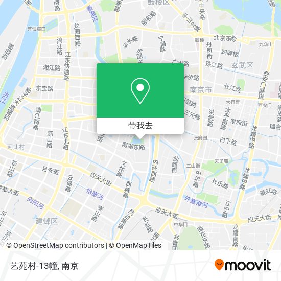 艺苑村-13幢地图