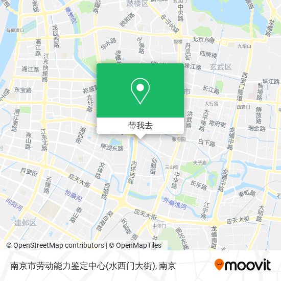 南京市劳动能力鉴定中心(水西门大街)地图