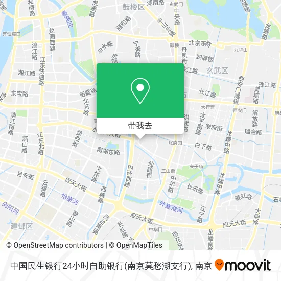 中国民生银行24小时自助银行(南京莫愁湖支行)地图