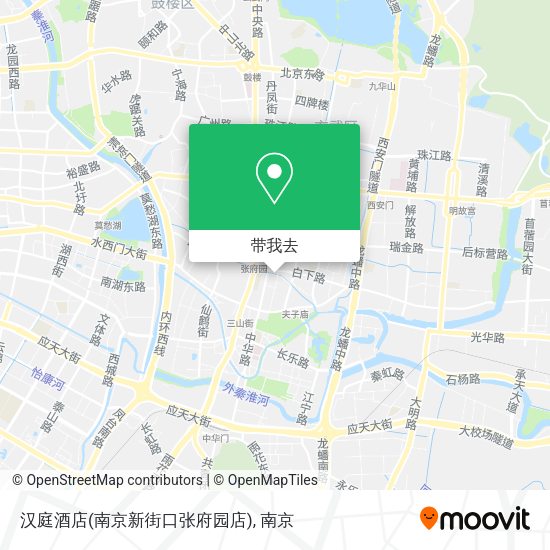 汉庭酒店(南京新街口张府园店)地图