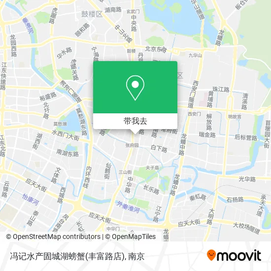 冯记水产固城湖螃蟹(丰富路店)地图