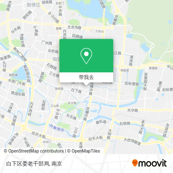 白下区委老干部局地图