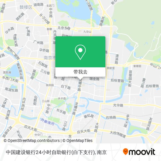 中国建设银行24小时自助银行(白下支行)地图